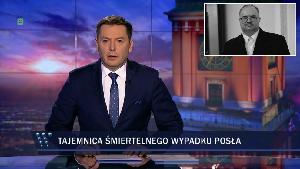 Wiadomości TVP sugerują, że na posła dokonano zamachu