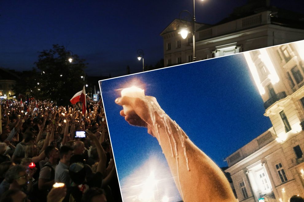 To zdjęcie stało się symbolem protestów w obronie sądów. Kim jest bohater?