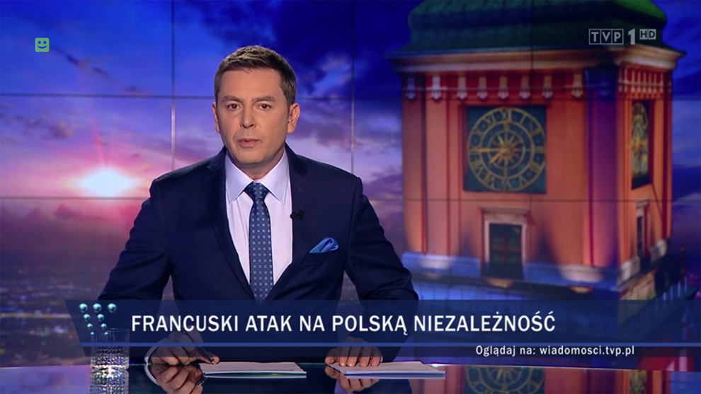 Specjalne wydanie Wiadomości TVP w związku z napiętą sytuacją na linii Polska-Francja. Ten film trzeba zobaczyć!